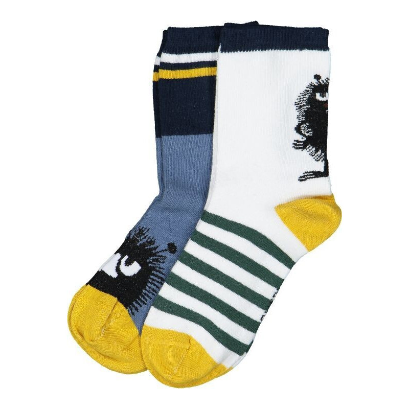 27-30 Moomin Stinky Children Socks 2 Pairs Grey