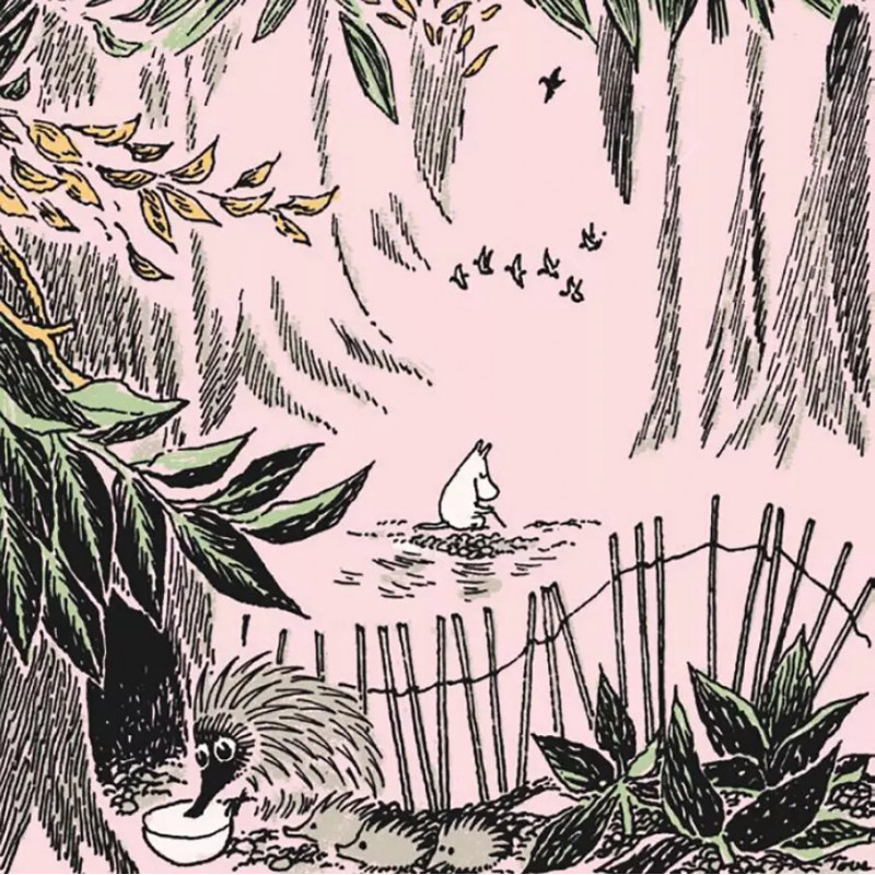 Moomin Napkins In the Wild Pink 33 cm Suomenkerta