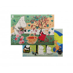 Moomin Puzzle Set of 2 x 20 pcs Berries and Hills