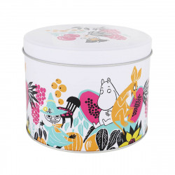 Moomin Papaya Round Tin Box Size S