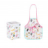 Moomin Little My Baking Children  Apron in Tin Box Pastel Martinex