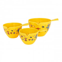 Pippi Longstockings Yellow Melamine Measuring Cups Set of 3