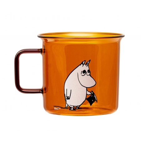 Moomin Borosilicate Glass Mug Moominpappa 0.35 L Amber
