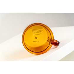 Moomin Borosilicate Glass Mug Moominpappa 0.35 L Amber