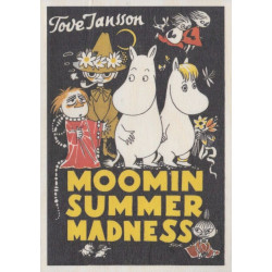 Moomin Wooden Large Postcard Birch Plywood Summer Madness