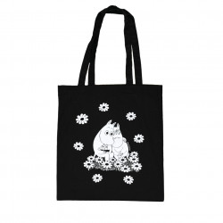 Moomin Tote Bag Moomin Love Black Optodesign