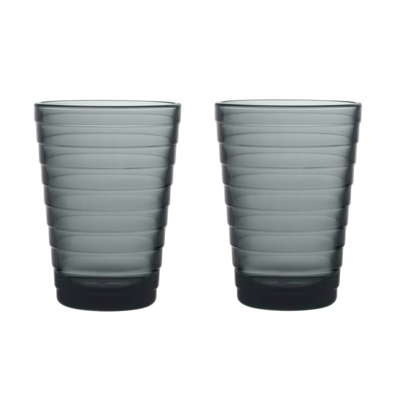 Aino Aalto Tumbler Dark Grey 33 cl Set of 2 Iittala