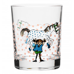 Pippi Longstocking and the Horse Drinking Glass 0.2 L Muuurla