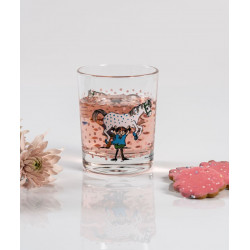 Pippi Longstocking and the Horse Drinking Glass 0.2 L Muuurla