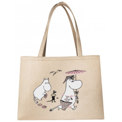 Moomin Felt Tote Bag The Beach r-pet 50 x 38 cm