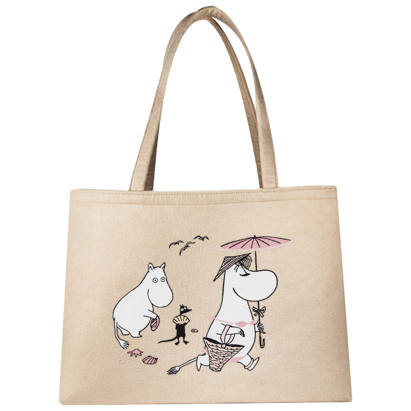Moomin Felt Tote Bag The Beach r-pet 50 x 38 cm