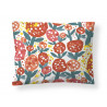 Finlayson Kukinta Bloom Pillowcase Red Turquoise White 50 x 60 cm