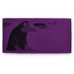 Moomin Bath Terry Towel Groke Violet 70 x 140 cm Finlayson
