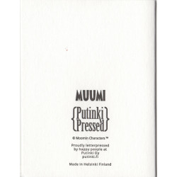 Moomin Greeting Card Letterpressed House Putinki