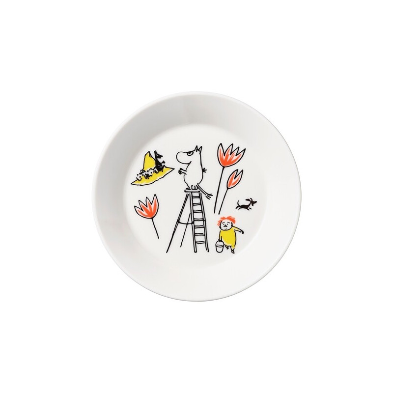 Moomin Red Cross Plate Saucer 15 cm ABC Moomintroll 2022