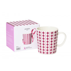 Arabia Pink Ribbon Mug Pajazzo