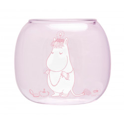 Moomin Tea Light Holder Bowl Snorkmaiden Pink 11 x 9.5 cm