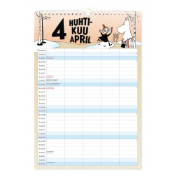 Moomin 2023 Family Calendar Putinki 23 x 34 cm