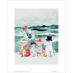 Moomin Poster Sea Monster Tove Jansson 24 x 30 cm