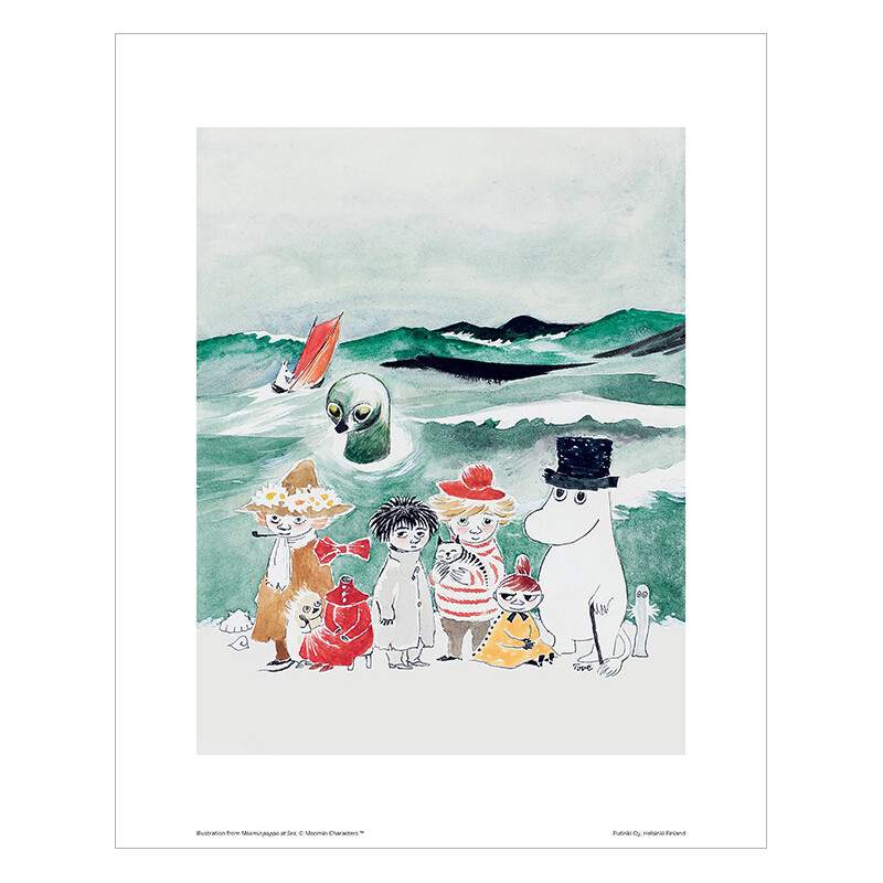 Moomin Poster Sea Monster Tove Jansson 24 x 30 cm