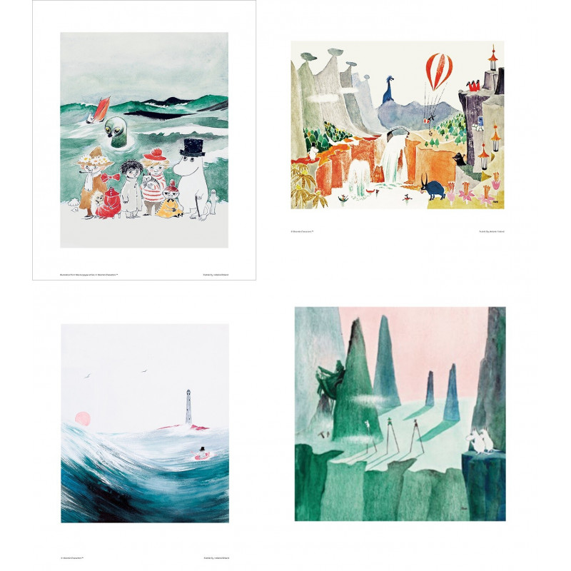 Moomin Set of 4 Posters 24 x 30 cm Set 22