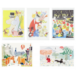 Moomin Postcard Set of 5 Putinki