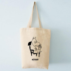 Moomin Canvas Bag Moomintroll Reading