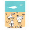 Moomin Greeting Card Letterpressed Seashore