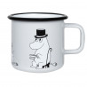 Moomin Enamel Mug Moominpappa Retro Grey 0.37 L