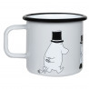 Moomin Enamel Mug Moominpappa Retro Grey 0.37 L