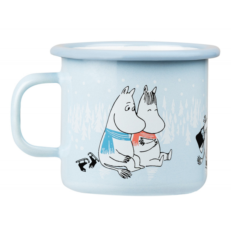 Moomin Enamel Mug Day on Ice 0.25 L