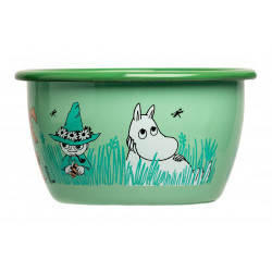 Moomin Enamel Bowl Boys Green 0.3 L Muurla