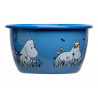 Moomin Enamel Bowl Friends Blue 0.3 L Muurla