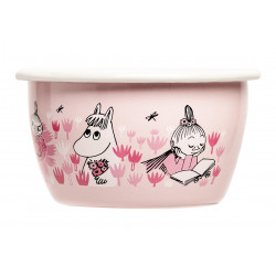 Moomin Enamel Bowl Girls Pink 0.3 L Muurla