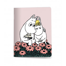 Moomin Small Notebook 9 x 12 cm Moomintroll and Snorkmaiden Hug
