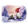 Sirkku Saukonoja Elf Advent Calendar with Pictures A4