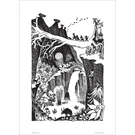 Moomin Poster Moominpappa Exploits Tove Jansson 50 x 70 cm