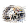 Sirkku Saukonoja Advent Postcard Calendar  Angel Girl
