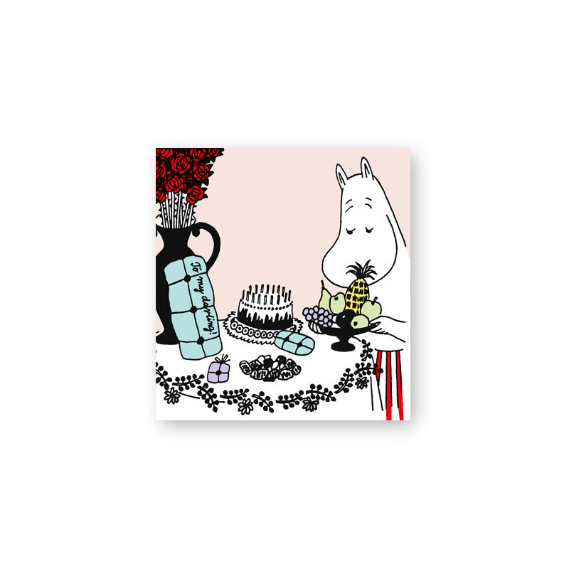Moomin Folded Mini Card Moominmamma Party Table