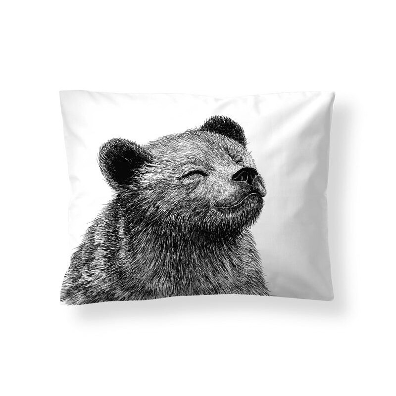 Finlayson Bear Pillowcase White 50 x 60 cm