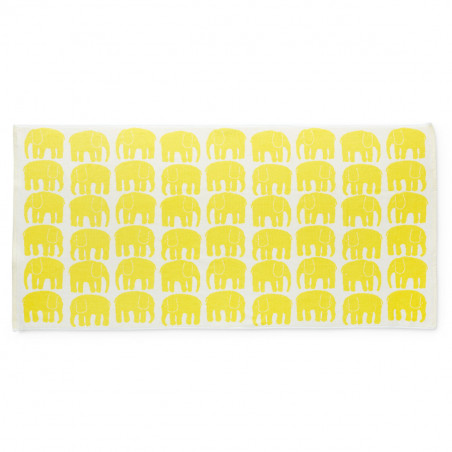 Elefantti Bath Towel Yellow White 70 x 150 cm Finlayson
