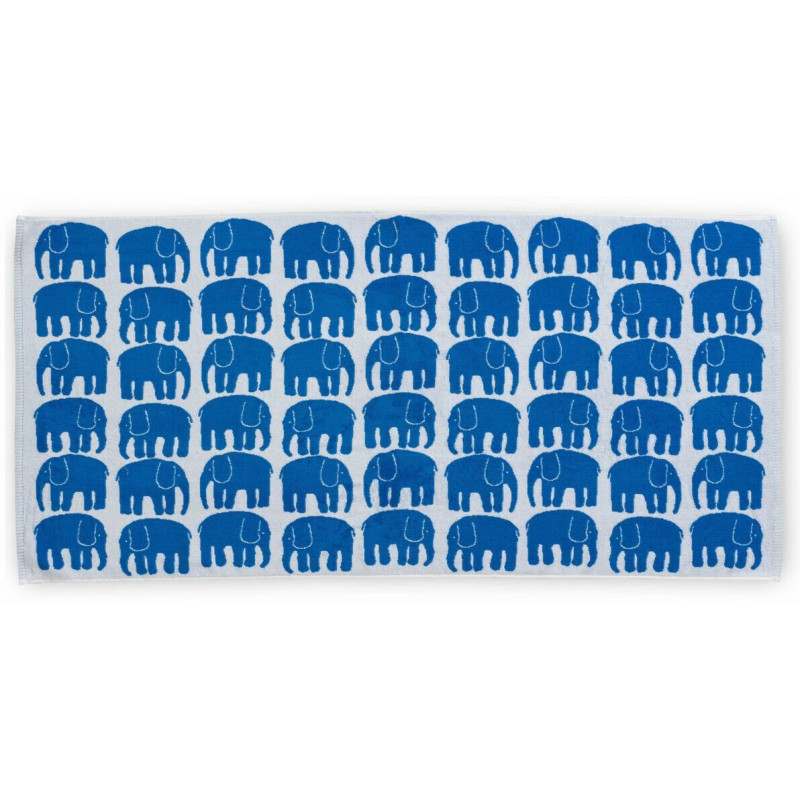 Elefantti Bath Towel Blue White 70 x 150 cm Finlayson