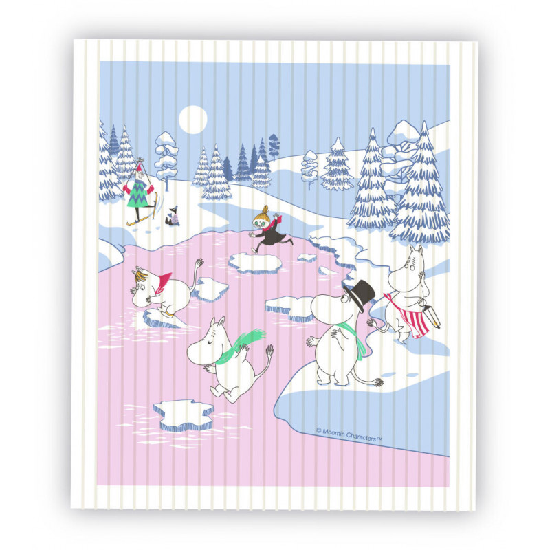 Moomin Dishcloth Winter Wonders 2022  17 x 20 cm
