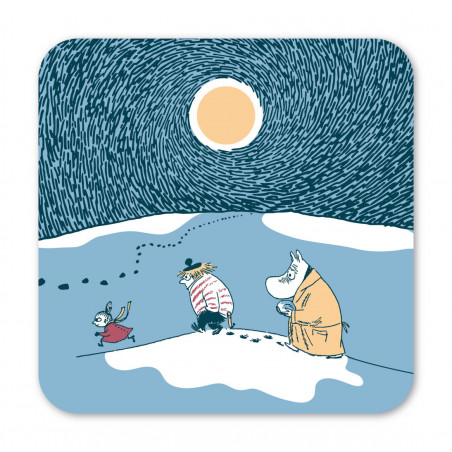 Moomin Coasters Snow Moonlight Winter 2021 4 pcs