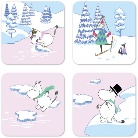 Moomin Coasters Winter Wonders 2022 4 pcs