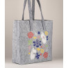 Moomin Felt Tote Bag Flowers r-pet 40 x 40 cm