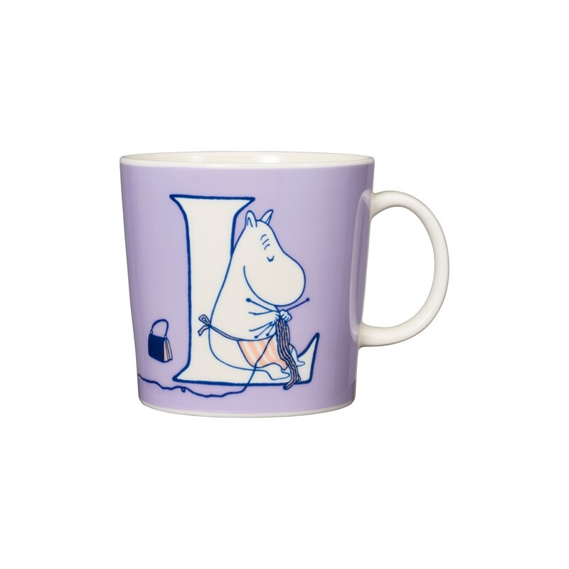 Moomin Large ABC Mug 0.4 L Alphabet L 2022