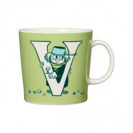 Moomin Large ABC Mug 0.4 L Alphabet V 2022