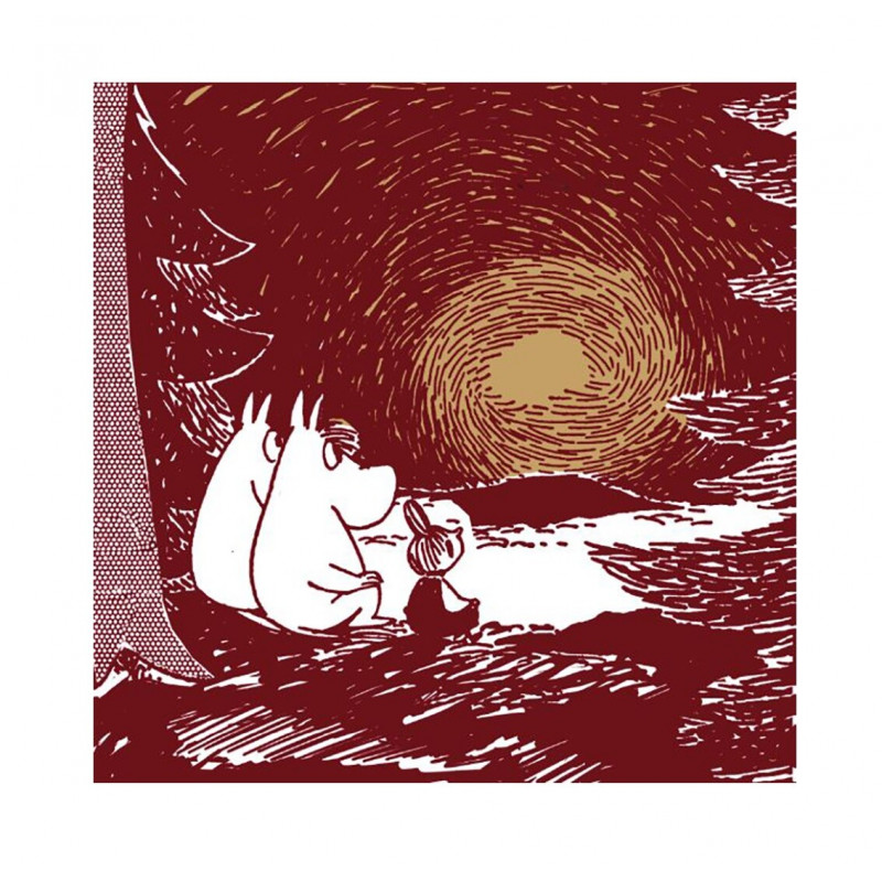 Moomin Paper Napkins Comet Red 20 pcs 24 cm