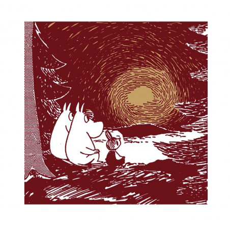 Moomin Paper Napkins Comet Red 20 pcs 24 cm